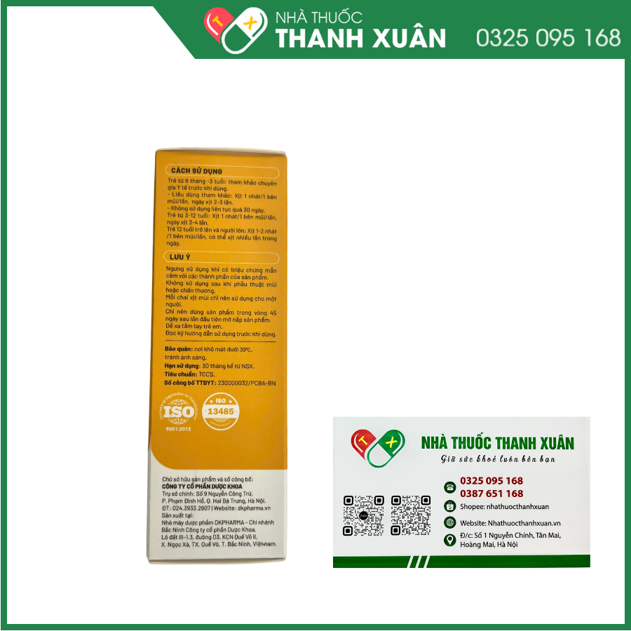 Dung dịch xịt mũi Mitoin kiểm soát viêm mũi dị ứng